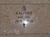 Aaliyah Baby Girl Memorial Stone