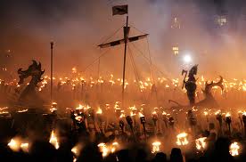 viking funeral funerals vikings helly aa ship 2008 shetland historical burning islands jarl scandinavian torches